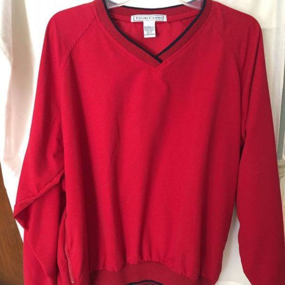 Golf Shell, Red, IZOD, Large